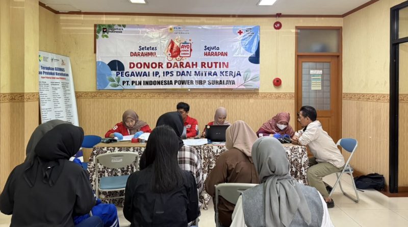 Semangat Kepedulian, PLN Indonesia Power UBP Suralaya Kumpulkan 64 Kantong Darah